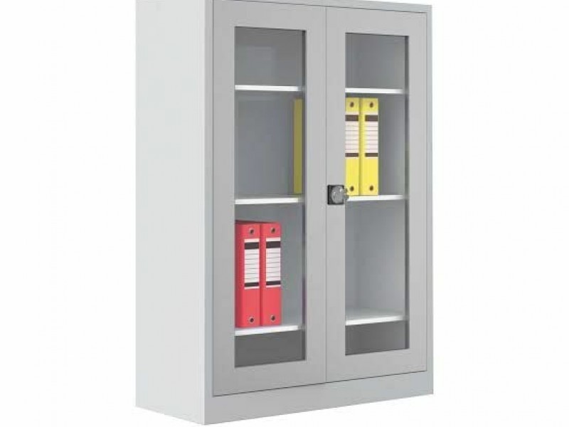 Çelik Dosya Dolabı 130luk CAMLI