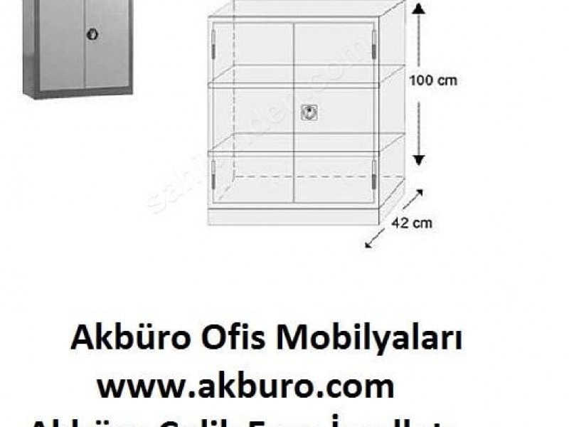 Çelik Dosya Dolabı 130luk CAMLI